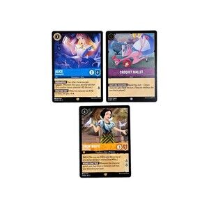Disney Lorcana Alice Growing Girl #137/204 Legendary Card Bundle